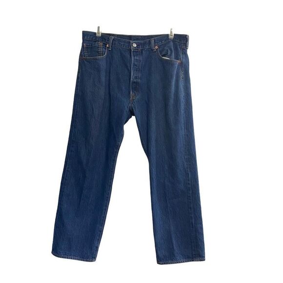LEVI STRAUSS Men’s 501 Buttonfly Jeans Size 40/30 Blue‎ Measures Smaller&Shorter - Picture 1 of 8